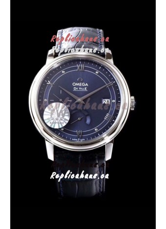 Omega De Ville Prestige Power Reserve 904L Steel 1:1 Mirror Swiss Watch Blue dial