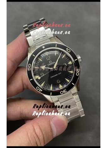 Omega Seamaster 300 Black Dial 1:1 Mirror Swiss Replica Watch