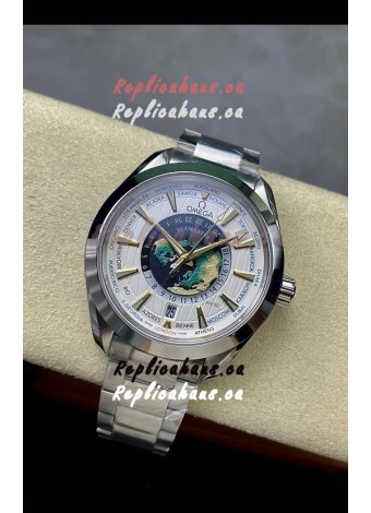 Omega Seamaster Aquaterra 150M Worldtimer White Dial 1:1 Mirror Replica Watch