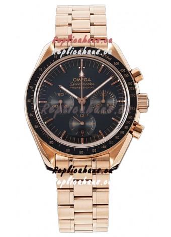 Omega Speedmaster Rose Gold Co-Axial Chronograph 41MM 1:1 Mirror Replica Watch