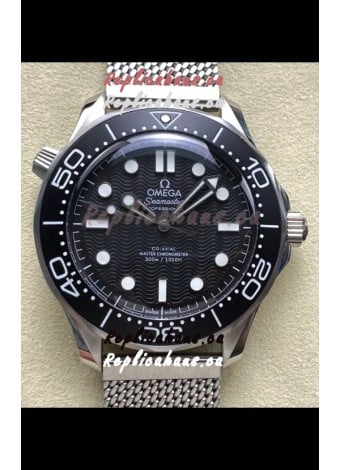 Omega Seamaster Super Clone 300M Master Chronometer Black Swiss 904L Steel Watch
