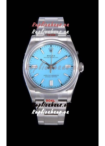 Rolex Oyster Perpetual REF#124300 41MM Cal.3230 Movement Swiss Replica Blue Dial 904L Steel 1:1 Mirror Replica Watch
