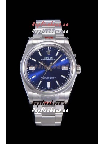 Rolex Oyster Perpetual REF#124300 41MM Cal.3230 Movement Swiss Replica Dark Blue Dial 904L Steel 1:1 Mirror Replica Watch