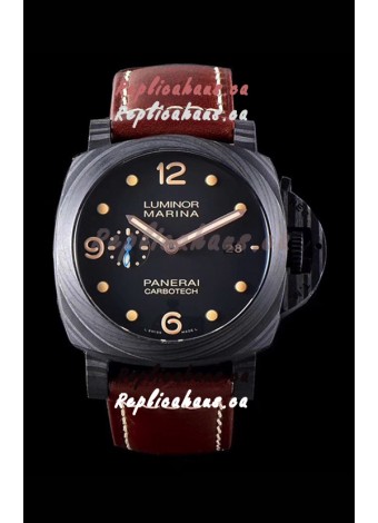 Panerai Luminor Marina PAM661 Carbotech 1:1 Mirror Replica Watch 2020 Improved Version
