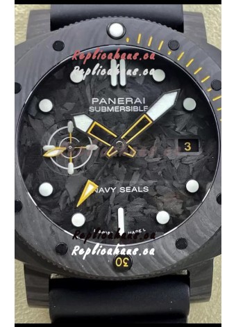 Panerai Submersible PAM01324 Carbotech GMT Navy Seals Edition 1:1 Mirror Replica Watch 44MM