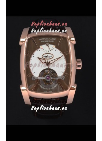 Parmigiani Fleurier Kalpa XL Rose Gold 1:1 Genuine Tourbillon Swiss Replica Watch 