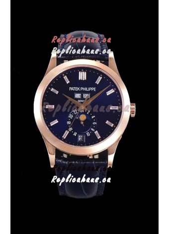 Patek Philippe Annual Calendar 5396R-012 Complications Swiss Replica Watch in Blue Dial 