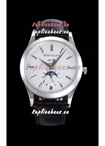 Patek Philippe Annual Calendar 5396-012 Complications Swiss Replica Watch in White Dial