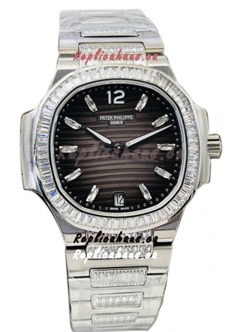 Patek Philippe Nautilus 7118 35MM 1:1 Stainless Steel Grey Dial 1:1 Mirror Replica Watch