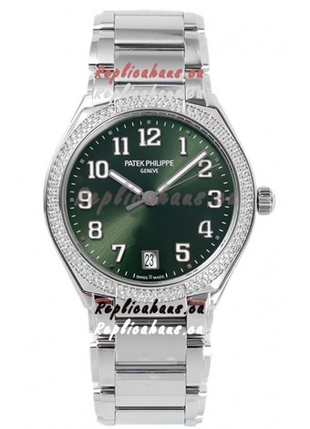 Patek Philippe Twenty-4 Green Dial 904L Steel Casing 1:1 Mirror Replica Watch 36MM