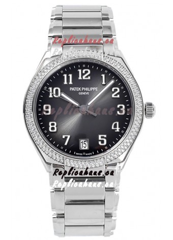 Patek Philippe Twenty-4 Grey Dial 904L Steel Casing 1:1 Mirror Replica Watch 36MM