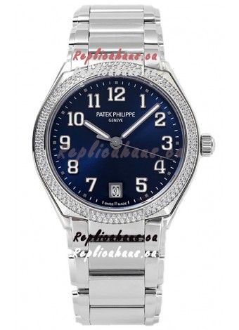Patek Philippe Twenty-4 Blue Dial 904L Steel Casing 1:1 Mirror Replica Watch 36MM