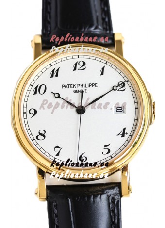 Patek Philippe Calatrava 5153 Yellow Gold 1:1 Mirror Swiss Replica Watch 