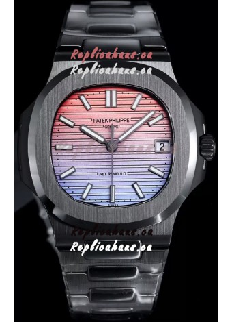 Patek Philippe Nautilus 5711 AET Remould Black Ceramic Edition Gradient Dial Swiss Replica Watch