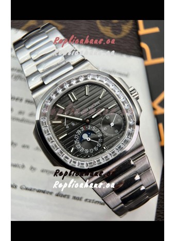 Patek Philippe Nautilus 5712G 1:1 Quality Swiss Replica Watch in Grey Dial