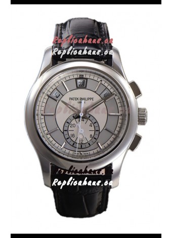 Patek Philippe 5205 Complications Moonphase White Dial 1:1 Mirror Swiss Replica Watch