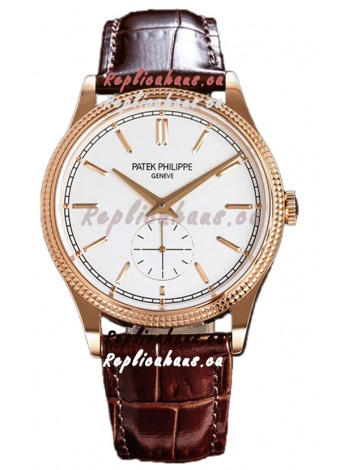 Patek Philippe Calatrava 6119R Rose Gold Casing Watch 1:1 Mirror Replica Watch 