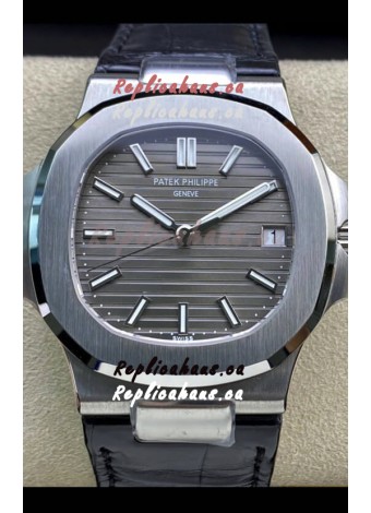 Patek Philippe Nautilus 5711G-001 904L Steel 2023 Updated Mirror Replica Watch - Grey Dial