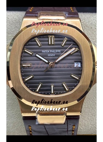 Patek Philippe Nautilus 5711R 904L Steel 2023 Updated Mirror Replica Watch - Grey Dial