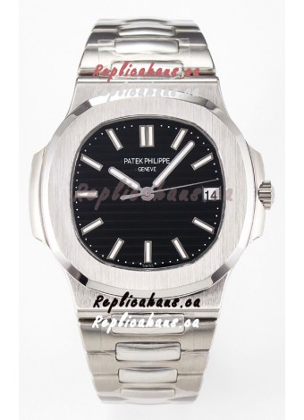 Patek Philippe Super Clone Nautilus 5711 Black Dial 1:1 Mirror Watch 