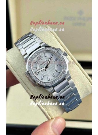 Patek Philippe Nautilus Super Clone 7010 32MM 1:1 Mirror Replica Steel Dial 