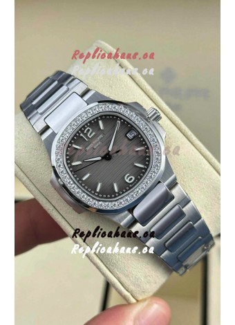 Patek Philippe Nautilus Super Clone 7010 32MM 1:1 Mirror Replica Grey Dial 