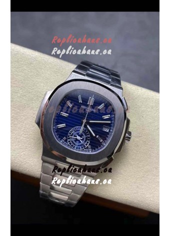 Patek Philippe Nautilus 5980/1A 40th Anniversary Chronograph Steel Case in Purple Dial - 1:1 Mirror Replica