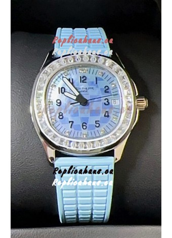 Patek Philippe Super Clone Aquanaut LUCE 5072-001 Automatic in Blue Dial 35MM
