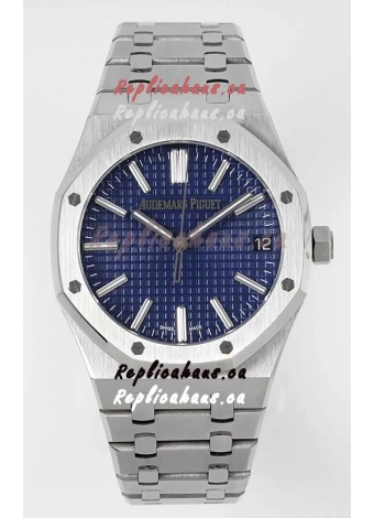 Audemars Piguet Royal Oak 15510 41MM 50th Anniversary Blue Dial 904L Steel 1:1 Mirror Replica