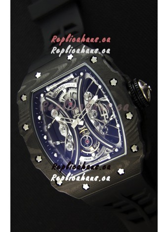 Richard Mille RM53-01 Pablo Mac Donough Black Carbon Case Swiss Replica Watch 