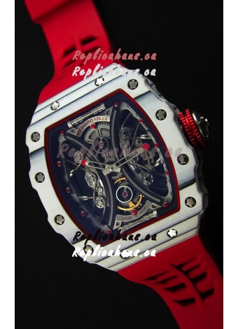 Richard Mille RM53-01 Pablo Mac Donough White Carbon Case Swiss Replica Watch 