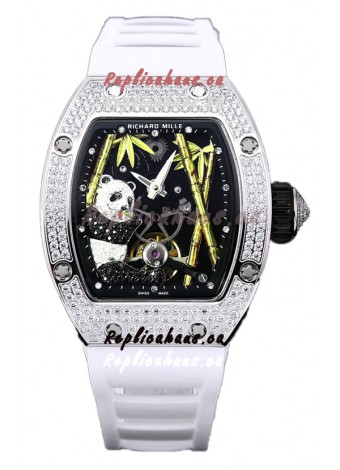 Richard Mille RM26-01 Tourbillon Panda Stainless Steel Casing Swiss Movement Watch 