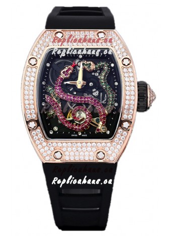 Richard Mille RM26-01 Serpent Dial Rose Gold Plated Watch in Swiss Automatic Movement