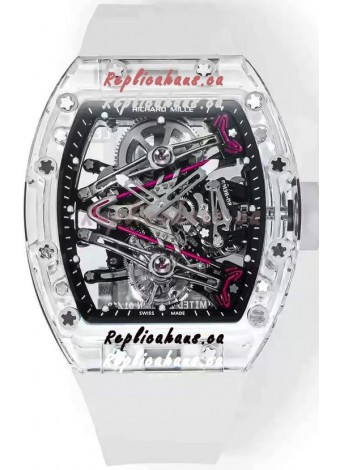 Richard Mille RM38-02 Sapphires Bubba Watson Translucent Rubber Tourbillon Movement 1:1 Mirror Replica