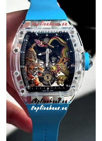 Richard Mille RM51-01 Sapphires Crouching Tiger Hidden Dragon Tourbillon Movement 1:1 Mirror Replica