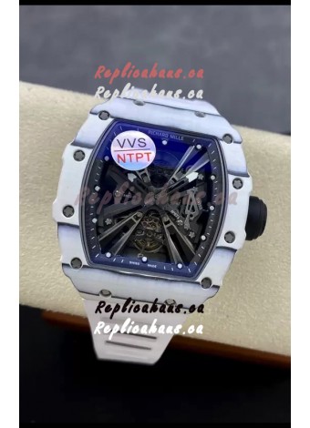 Richard Mille RM12-01 White Carbon Fiber Case Genuine Tourbillon Movement 1:1 Mirror Replica Watch