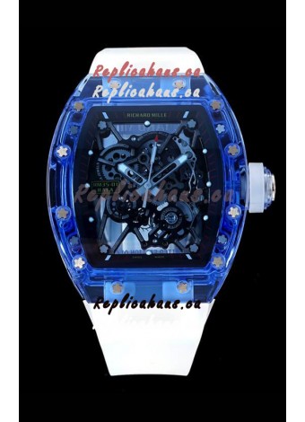 Richard Mille RM35-01 Transparent Sapphires Casing with Genuine Tourbillon Super Clone Watch