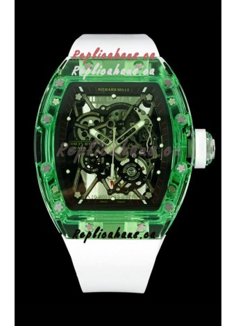 Richard Mille RM35-01 Transparent Sapphires Casing with Genuine Tourbillon Super Clone Watch