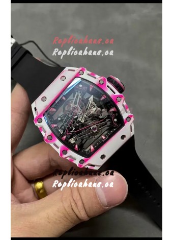 Richard Mille RM38-02 White Carbon Fiber Bubba Watson Genuine Tourbillon Movement 1:1 Mirror Replica