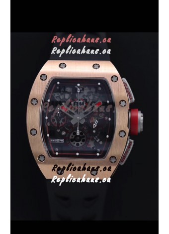 Richard Mille RM011-FM Felipe Massa Rose Gold Casing Swiss Replica Watch