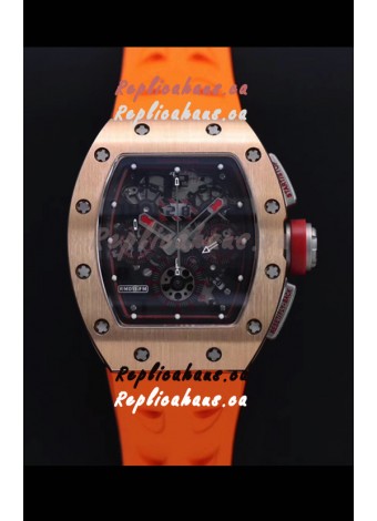 Richard Mille RM011-FM Felipe Massa Rose Gold Casing Swiss Replica Watch