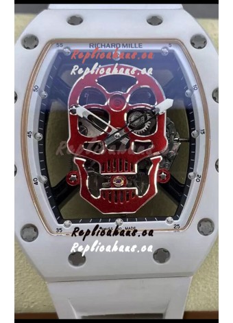 Richard Mille RM052-01 Skull Genuine Tourbillon Edition Watch in Ceramic Casing
