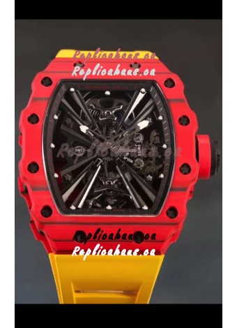 Richard Mille RM12-01 Carbon Fiber Case Genuine Tourbillon Movement 1:1 Mirror Replica Watch