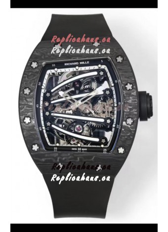 Richard Mille Super Clone RM59-01 Carbon NTPT Case Black Dial Swiss Replica Watch