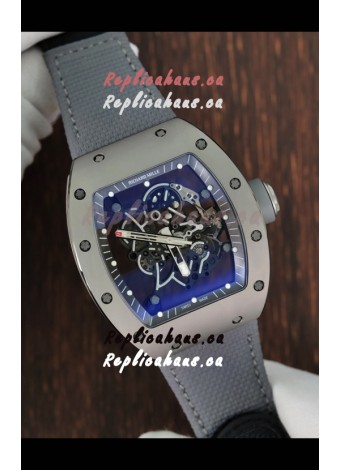 Richard Mille Super Clone RM055 Ceramic/Titanium Grey Casing with Genuine Tourbillon Watch 