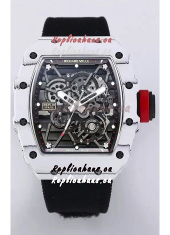Richard Mille RM35-01 Rafael Nadal Carbon Fiber Casing with Genuine Tourbillon Super Clone Watch