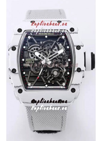 Richard Mille RM35-01 Rafael Nadal Carbon Fiber Casing with Genuine Tourbillon Super Clone Watch