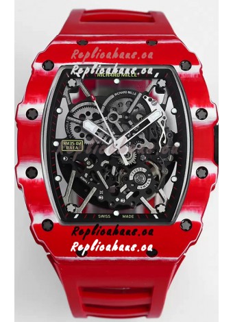 Richard Mille RM35-02 Rafael Nadal Carbon Fiber Casing with Genuine Tourbillon Super Clone Watch