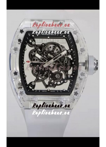 Richard Mille RM055 Transparent Sapphires Casing with Genuine Tourbillon Super Clone Watch