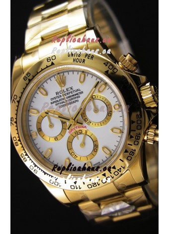 Rolex Cosmograph Daytona 116508 Yellow Gold Original Cal.4130 Movement - Improved Ultimate 904L Steel Watch